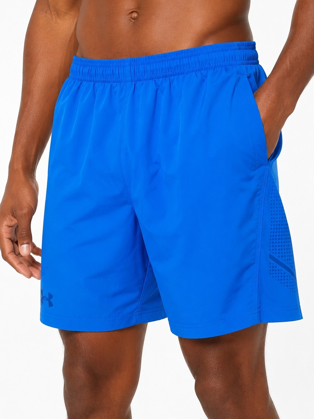 Under Armour HeatGear Loose Fit Blue Athletic Training Shorts Men’s Small